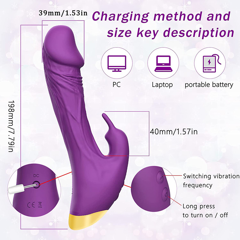 เครื่องสั่นกระต่าย G-spot Clitoris Stimulator Dildos