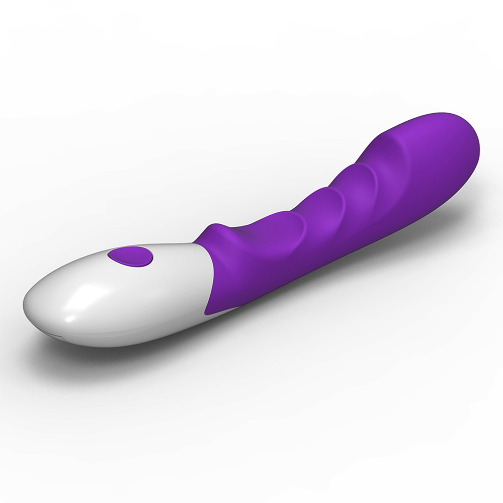 Wave ซิลิโคน clitoral thrusting vibrating wand massager สำหรับผู้หญิง